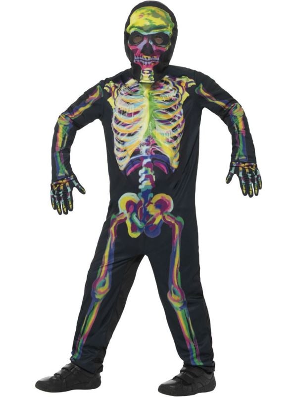 Glow in the dark skeletten pak jongens