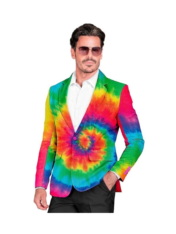 Glow in the dark tie dye colbert mannen