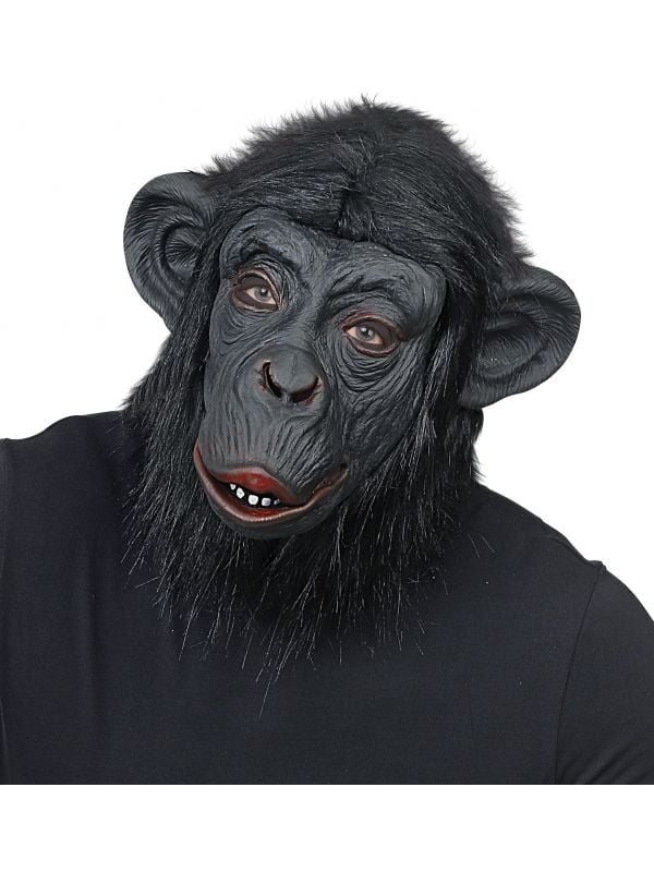 Gorilla apen masker zwart heren