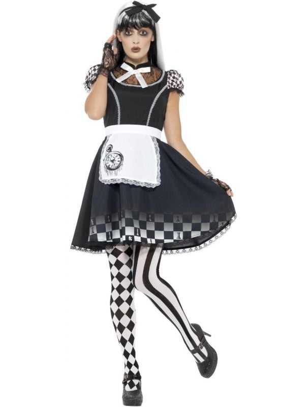 Gothic Alice in Wonderland kostuum