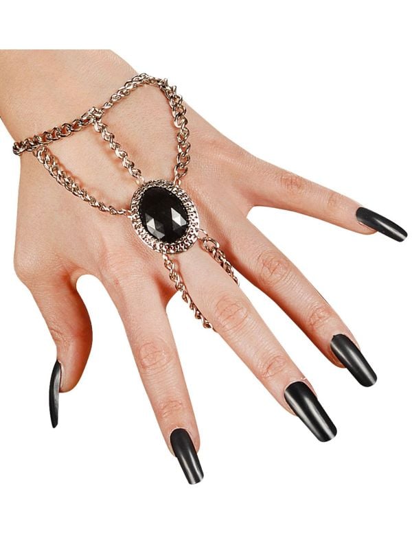 Gothic polsketting en ring