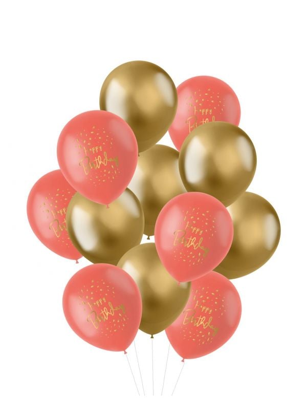 Goud Roze verjaardag ballonnen