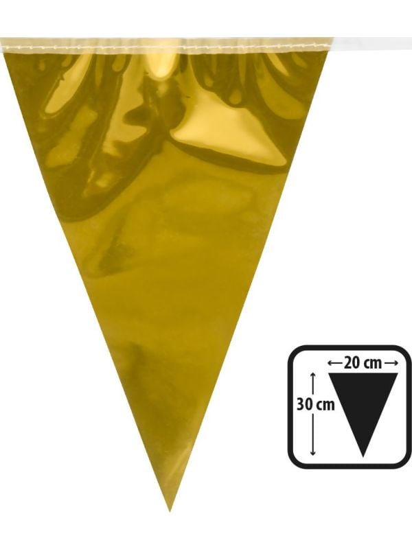 Goud vlaggenlijn metallic