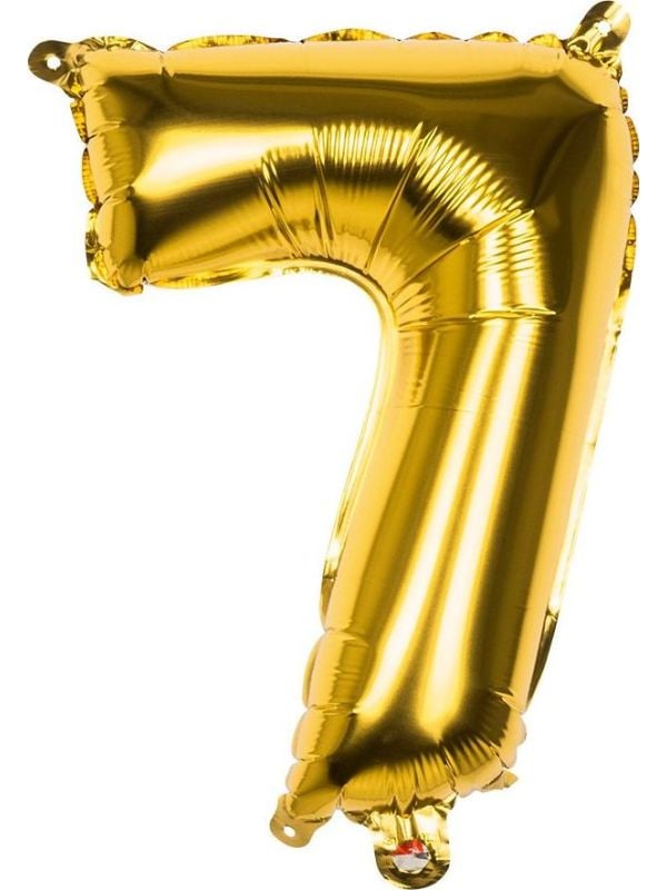 Gouden ballon cijfer 7