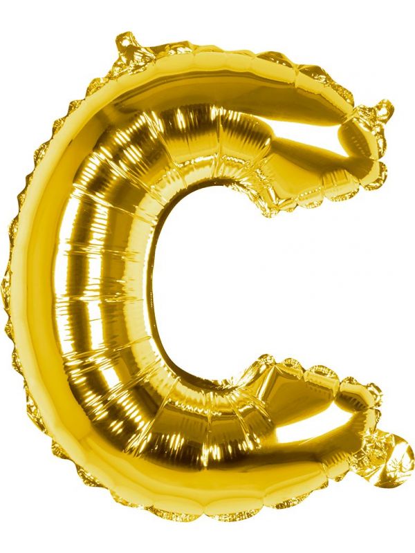 Gouden ballon letter C
