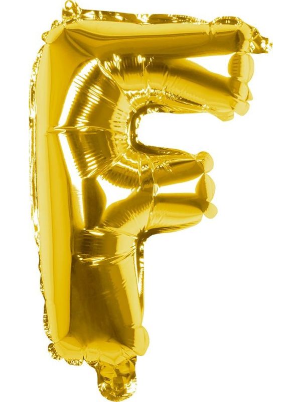 Gouden ballon letter F