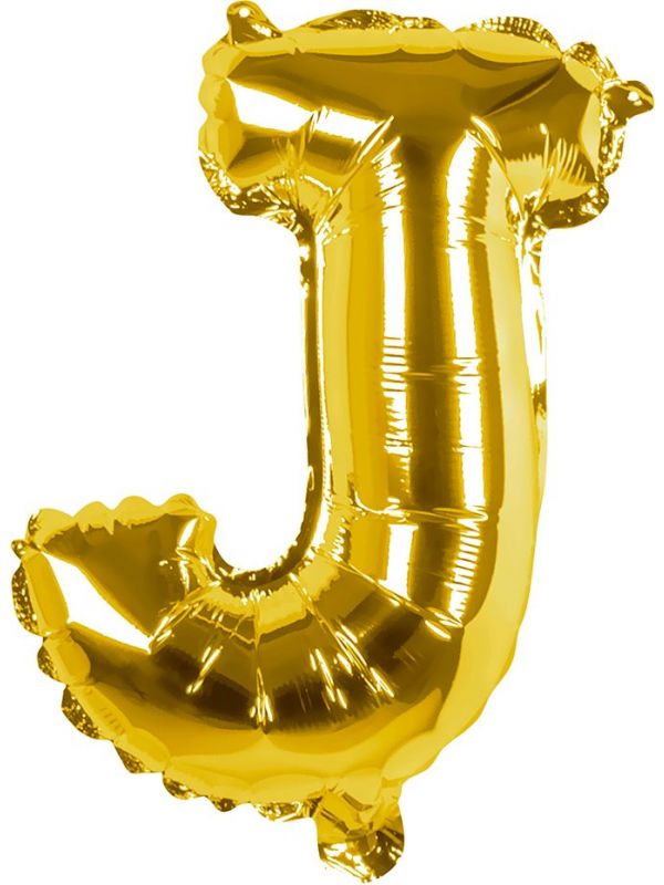 Gouden ballon letter J