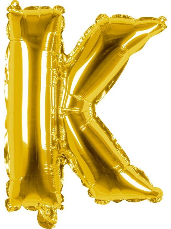 Gouden ballon letter K