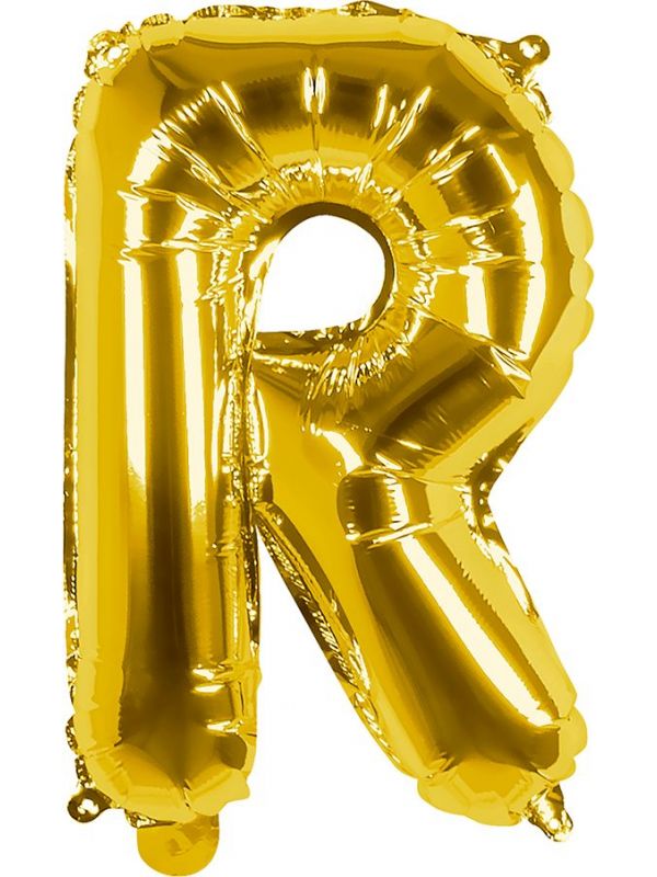 Gouden ballon letter R