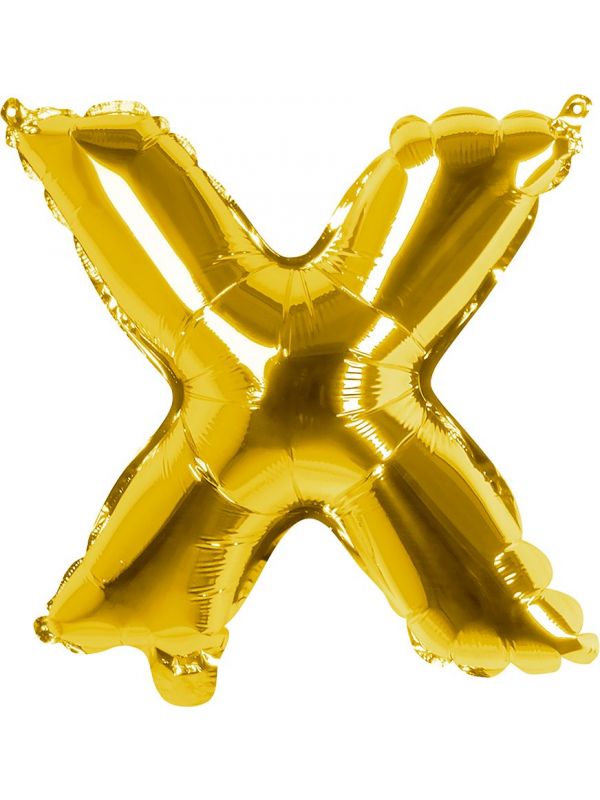 Gouden ballon letter X