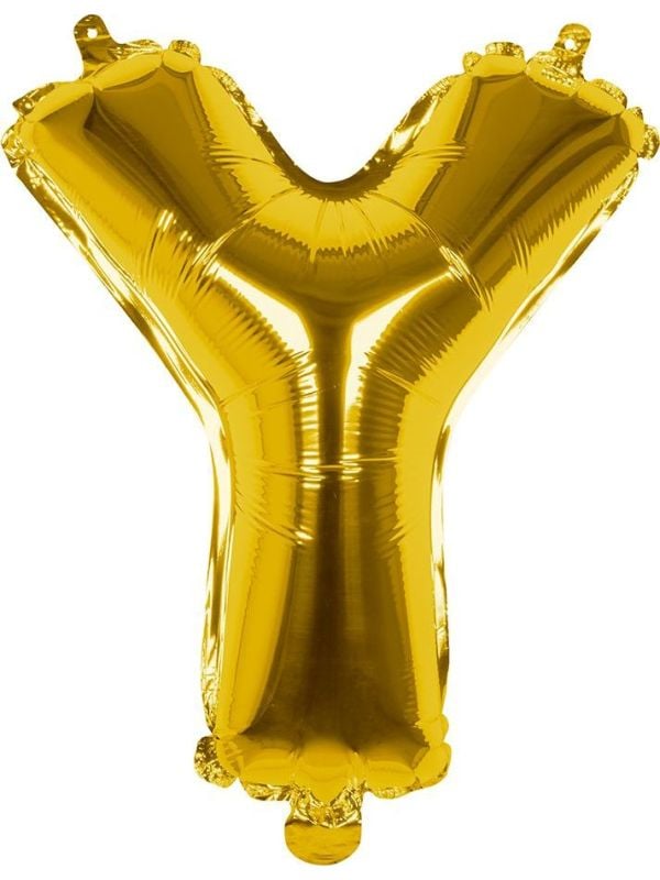 Gouden ballon letter Y