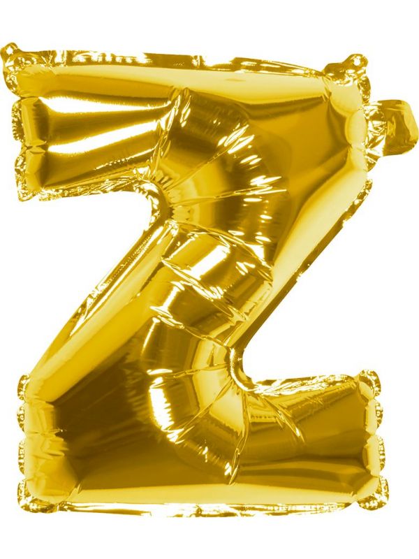 Gouden ballon letter Z