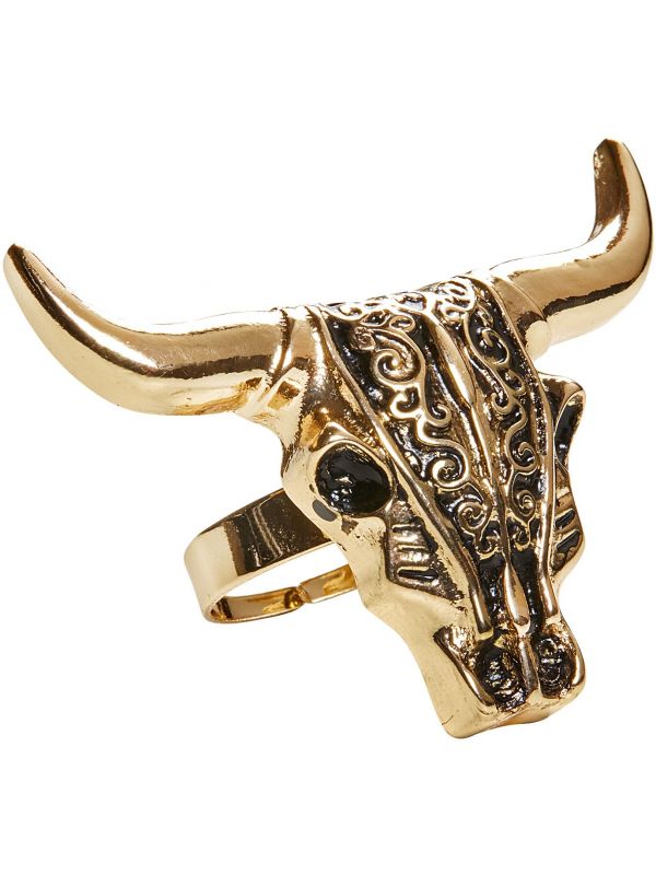 Gouden buffel ring heren