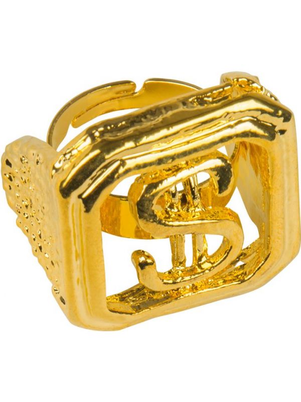 Gouden dollar ring