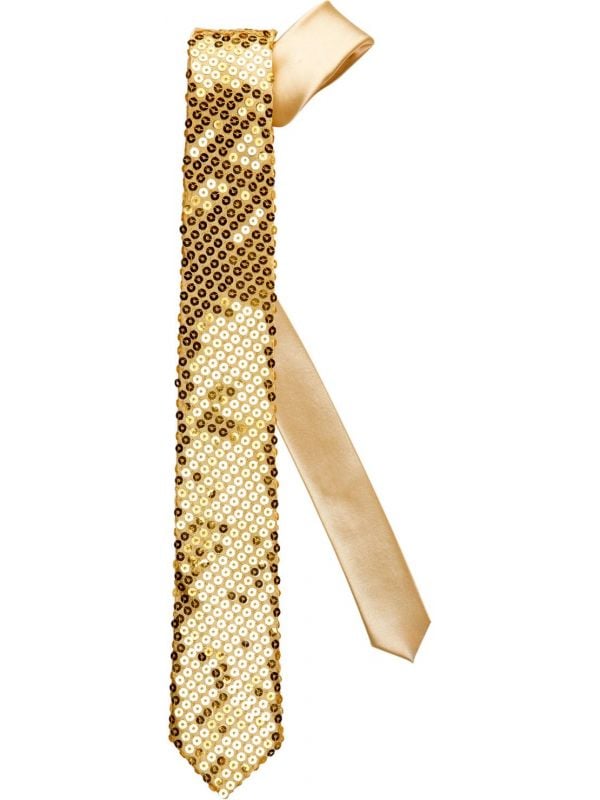 Gouden glitter stropdas