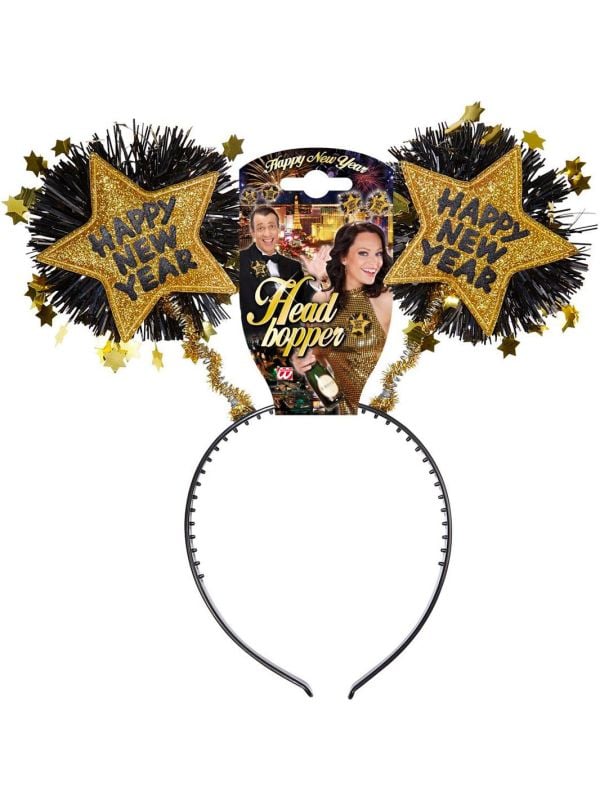 Gouden Happy New Year hoofdband