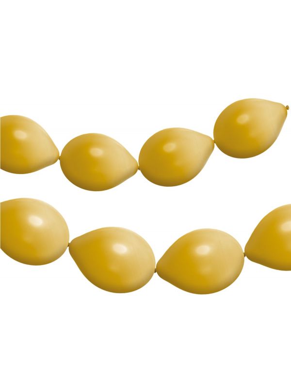 Gouden knoopballonnen voor slinger