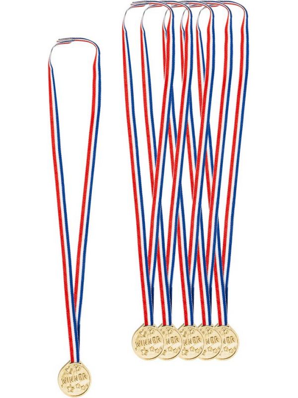Gouden medailles 6 stuks