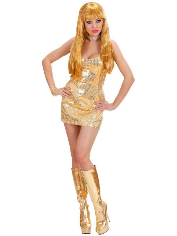 Gouden pailletten jurk