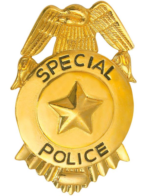 Gouden politie badge