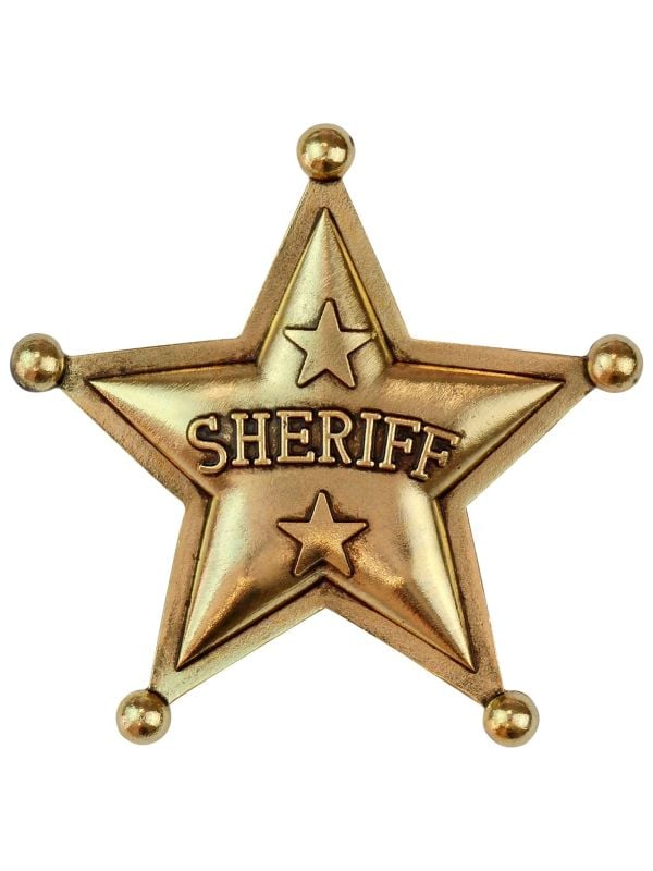 Gouden sheriff badge ster