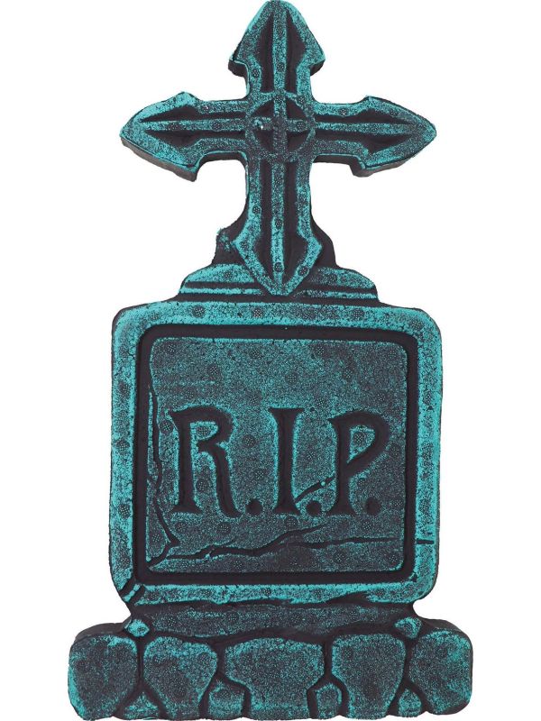 Grafsteen met kruis 43 x 22 cm halloween main product photo