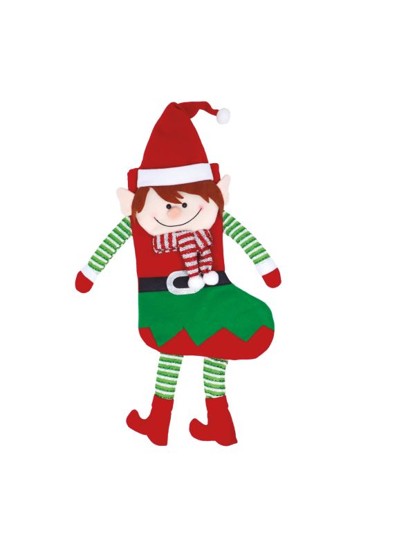 Grappig kerstelf kerstsok cadeau 57cm main product photo