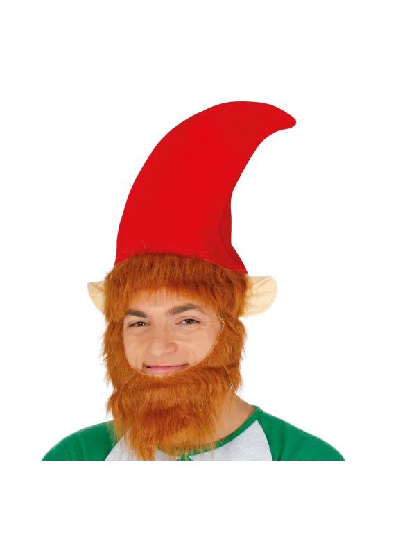 Grappige kerstelf muts met rode baard main product photo