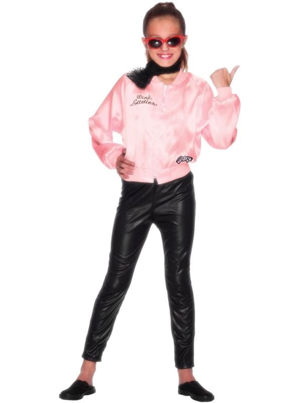 Grease meisjes roze jacket pink ladies