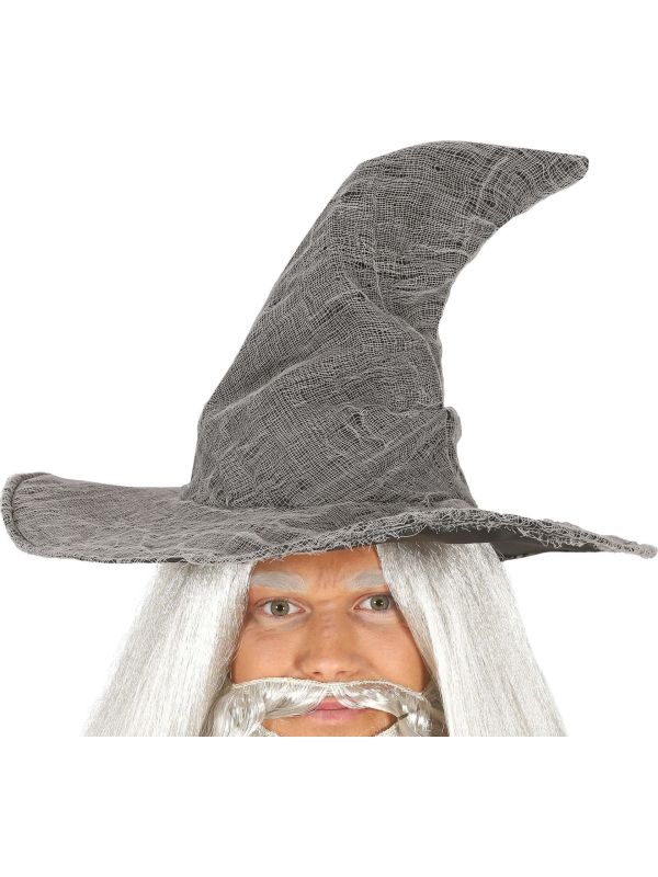 Grijze Gandalf tovenaarshoed main product photo
