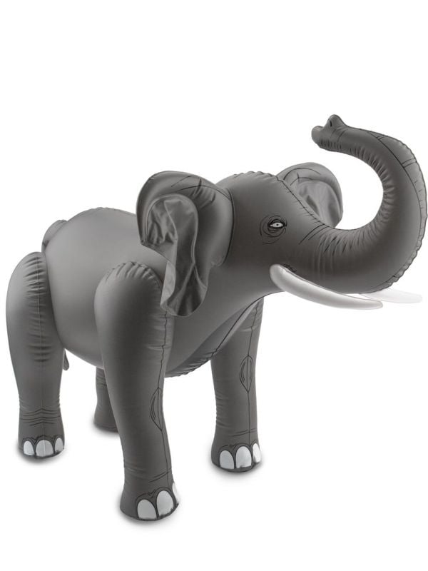 Grijze olifant opblaasbaar 60cm