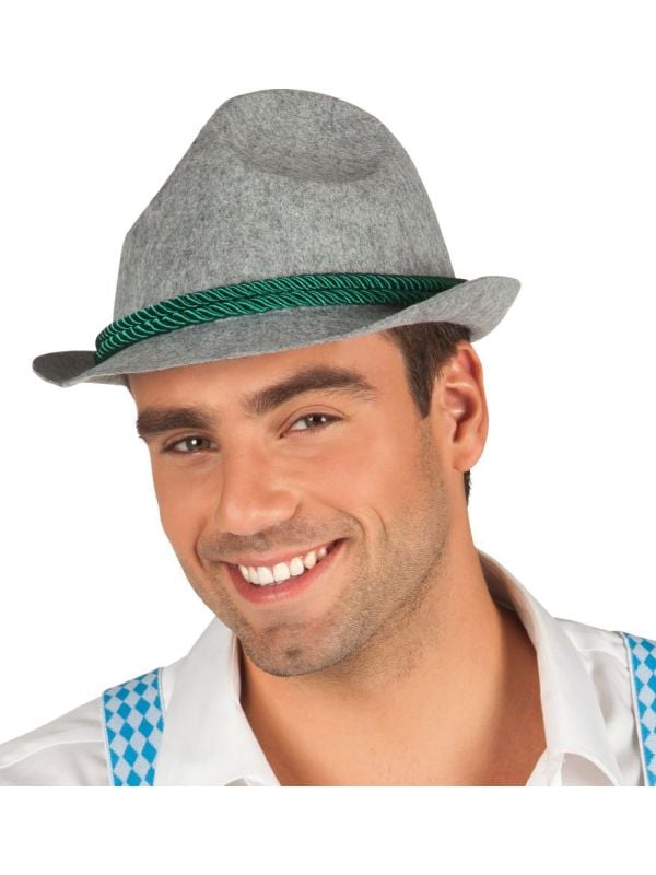 Grijze tiroler fedora