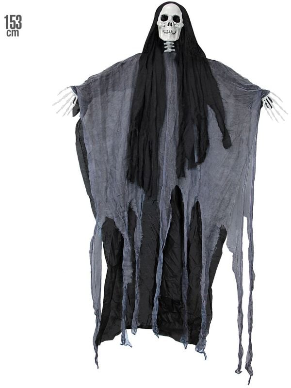 Grim reaper decoratie zwart 153cm