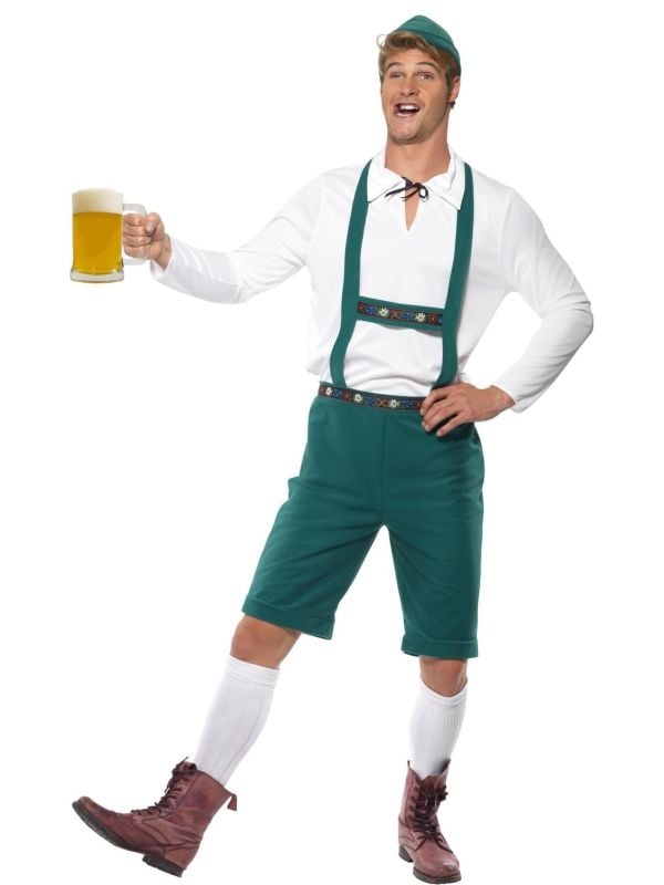 Groen oktoberfest pak