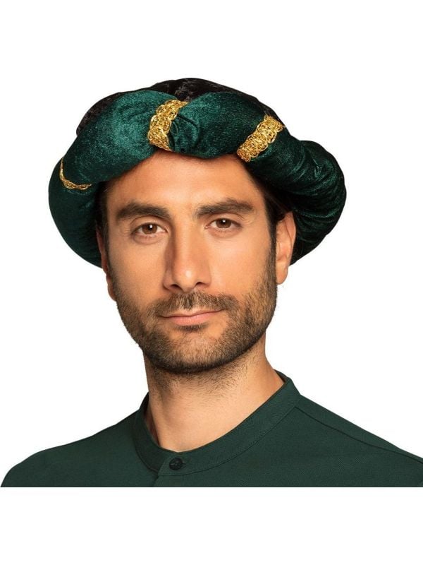 Groene Arabische sultan tulband