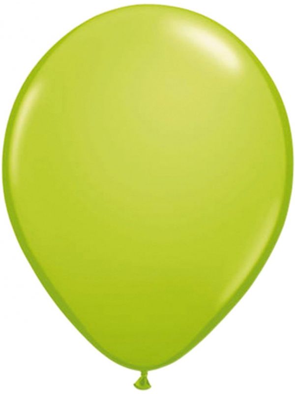 Groene basic ballonnen 100 stuks