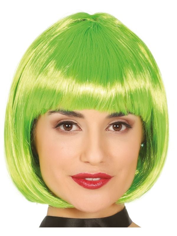 Groene boblijn pruik main product photo