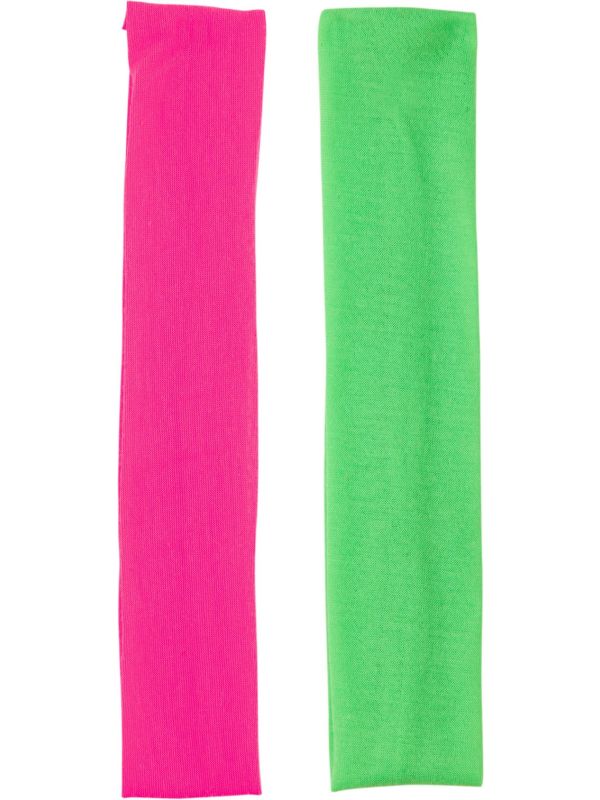 Groene en roze hoofdband