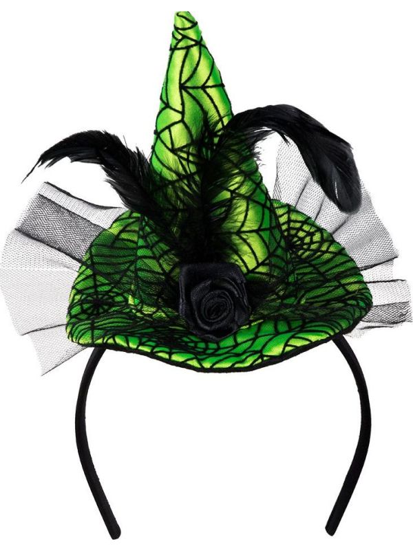 Groene heksenhoed tiara main product photo