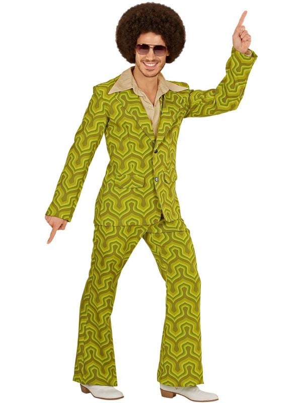 Groene jaren 70 kostuum