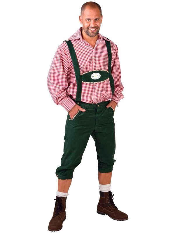 Groene lederhose heren main product photo