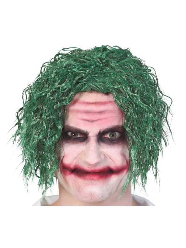 Groene The Joker pruik halloween main product photo