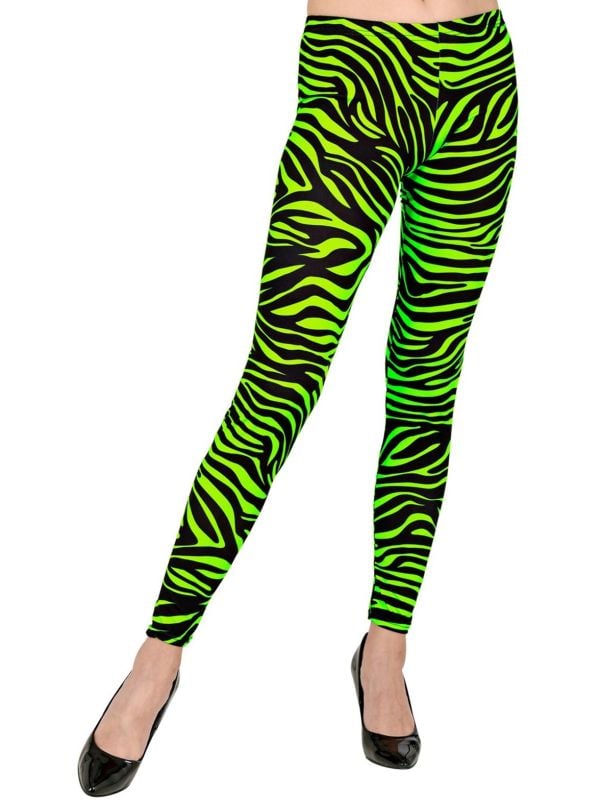 Groene zebra legging