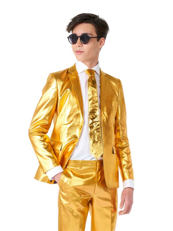 Groovy Gold suit Tiener Jongens Opposuits