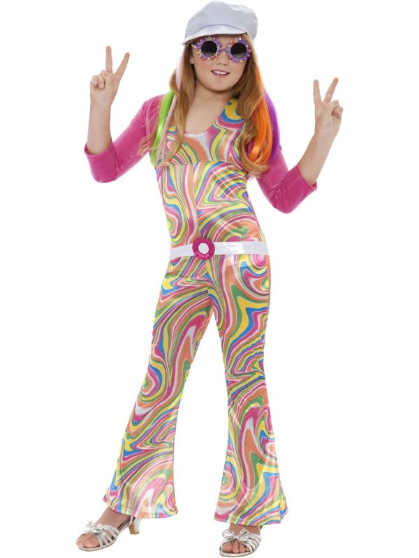 Groovy jaren 70 jumpsuit meisjes main product photo