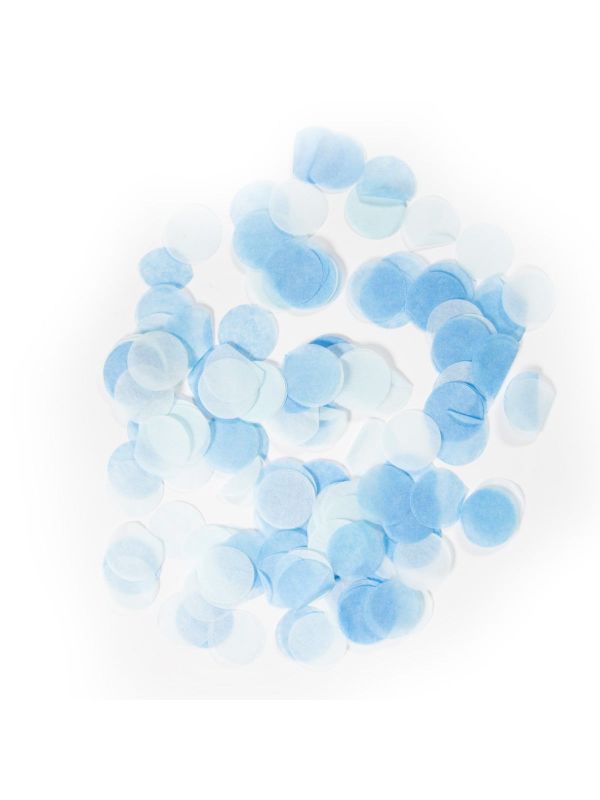 Grote confetti baby blauw 14 gram