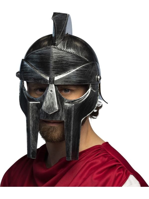 Grote gladiator helm zilver