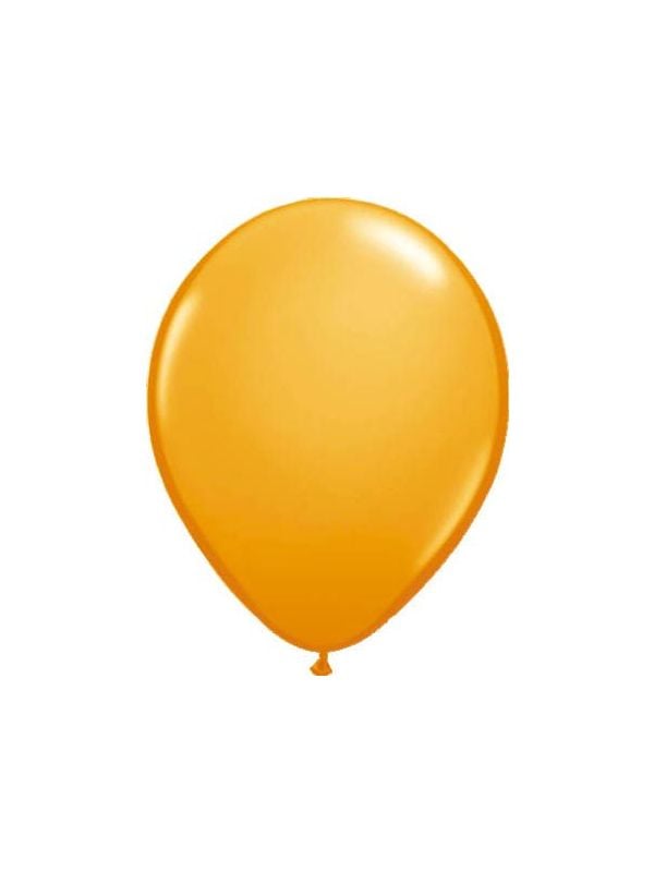 Grote oranje ballonnen 6 stuks