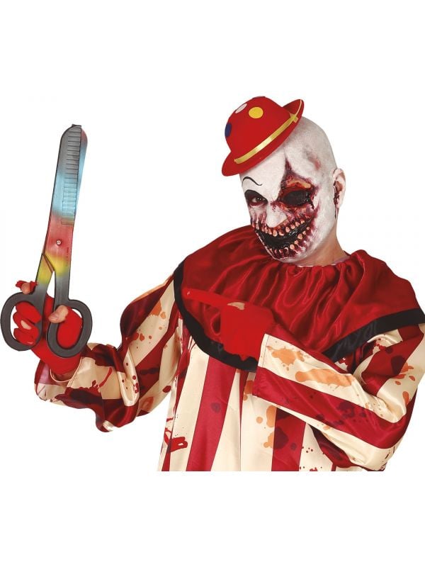 Grote schaar voor horror clown
