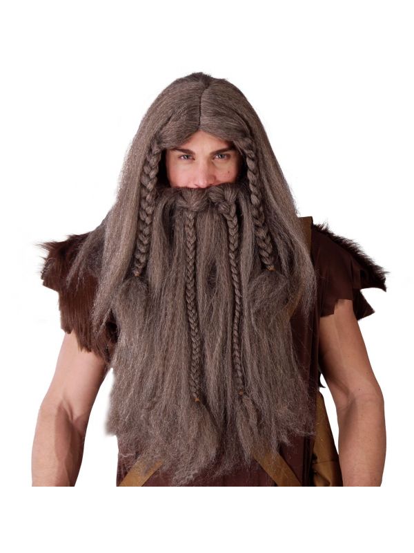 Grote Viking pruik en baard
